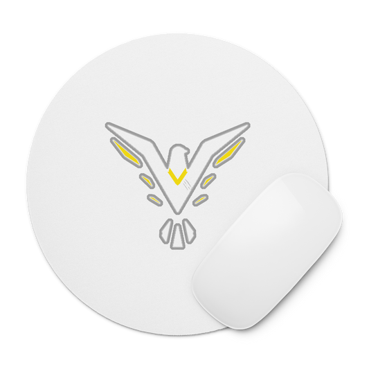 Round mouse pad by TLIU Studios with smooth surface for precise mouse control and compact desk friendly design. - TLIU Studios